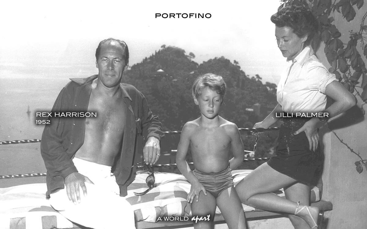 Rex Harrison and Lilli Palmer in Portofino- 1952