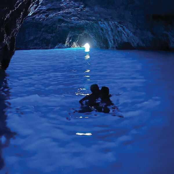 Jenny & Tom at the Blue Grotto - Capri
