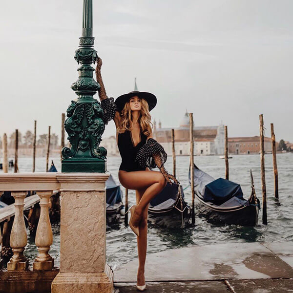 Valery at the Grand Canal in Venezia