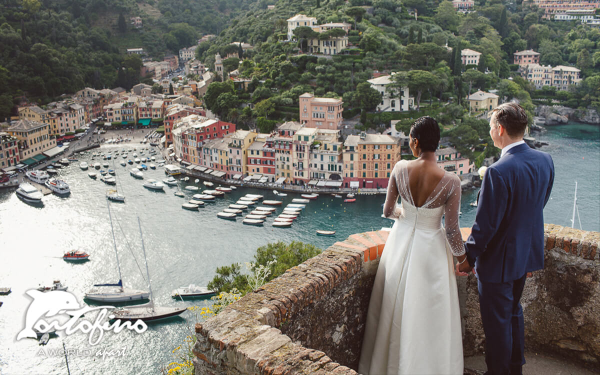 La magnifica veduta dal Castello Brown di Portofino