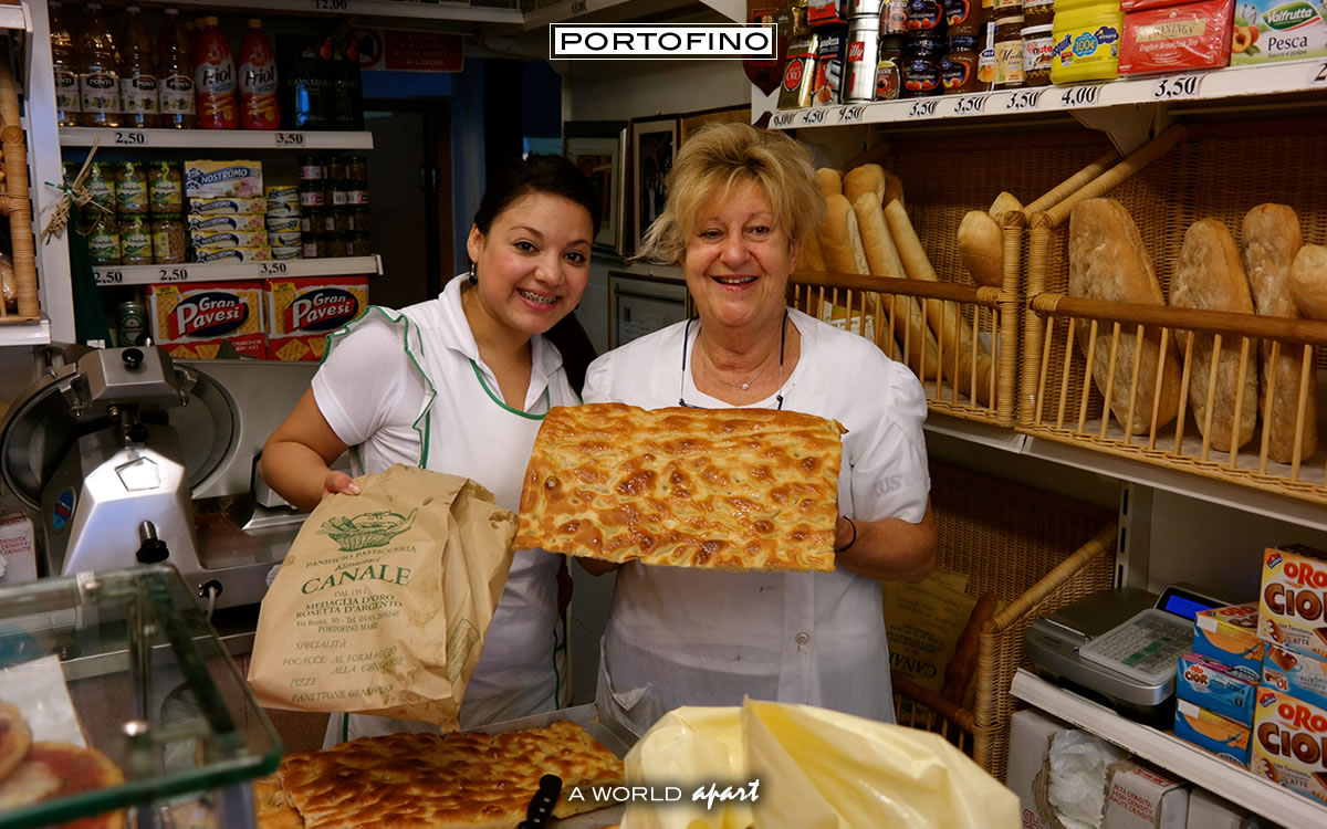 Il Panificio Canale in via Roma a Portofino