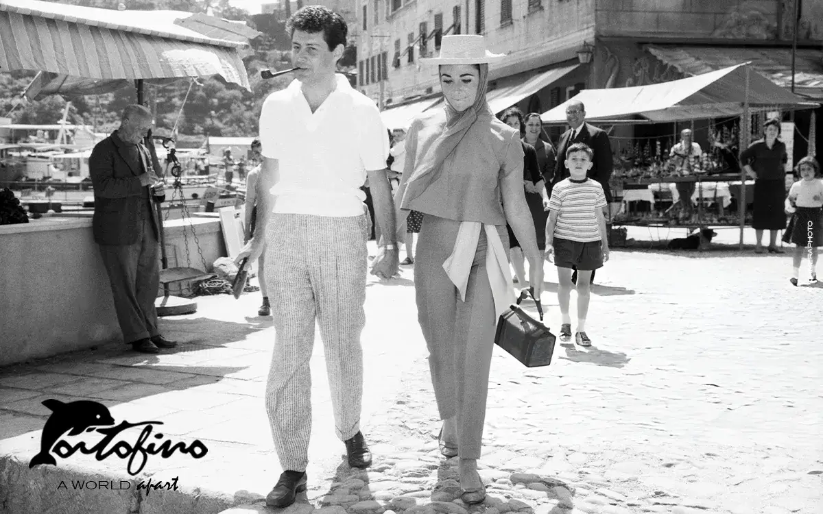 Liz Taylor and Eddie Fisher in Portofino – 1959 – © Bettman