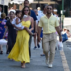 Chrissy Teigen with family in Portofino on 2019