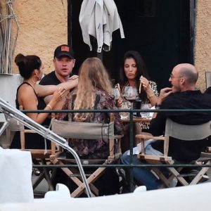 Matt Damon in Portofino on 2019