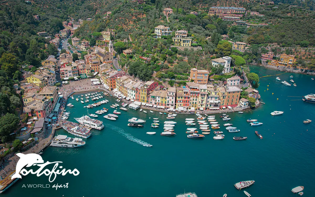 portofino ripresa dal castello brown