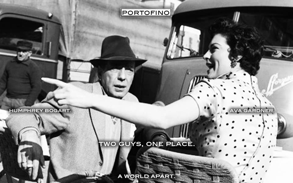 Humphrey Bogart and Ava Gardner in Portofino